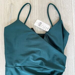 Windsor Teal Asymmetrical Dress